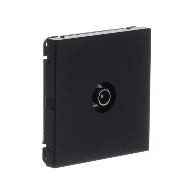 TV РОЗЕТКА оконечная 1DB , Art Gallery, цвет Карбон, GAL001091