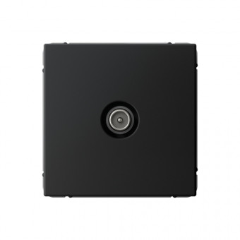 TV РОЗЕТКА оконечная 1DB , Art Gallery, цвет Карбон, GAL001091