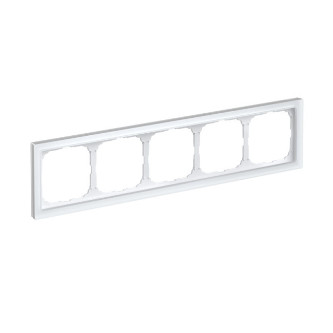 ARTGALLERY PURE 5-постовая РАМКА, МАТОВОЕ ОРГАНИЧЕСКОЕ СТЕКЛО БЕЛЫЙ, Systeme Electric, GAL330105