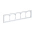 ARTGALLERY PURE 5-постовая РАМКА, МАТОВОЕ ОРГАНИЧЕСКОЕ СТЕКЛО БЕЛЫЙ, Systeme Electric, GAL330105