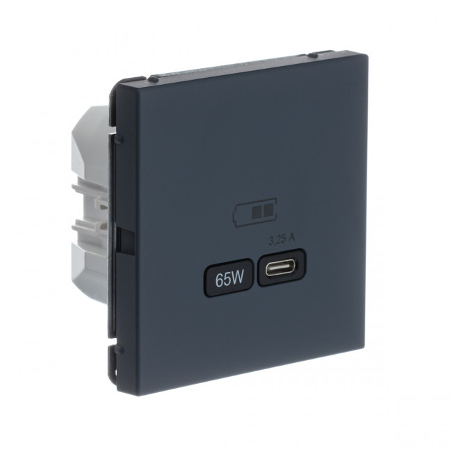 Art Gallery USB РОЗЕТКА тип-С 65Вт высокоскор.заряд. QC, PD, механизм, ГРИФЕЛЬ, GAL000727