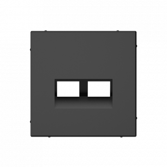 ARTGALLERY НАКЛАДКА двойная для информационных функций типа Keystone, БАЗАЛЬТ, GAL001490