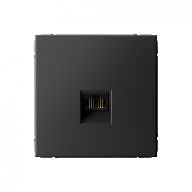 ARTGALLERY РОЗЕТКА компьютерная RJ45, кат. 5е, механизм, БАЗАЛЬТ, GAL001483
