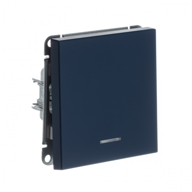 1-клавишный ВЫКЛЮЧАТЕЛЬ с подсветкой, сх. 5а, 10АХ , Art Gallery, цвет Аквамарин, GAL001113