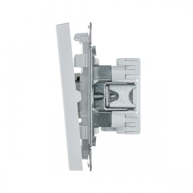 2-клавишный ВЫКЛЮЧАТЕЛЬ с самовозвратом, сх. 2, 10АХ , Art Gallery, цвет  белый, GAL000117