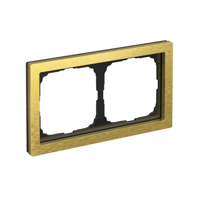 ARTGALLERY PURE 2-постовая РАМКА, МЕТАЛЛ ЗОЛОТО, Systeme Electric, GAL312402