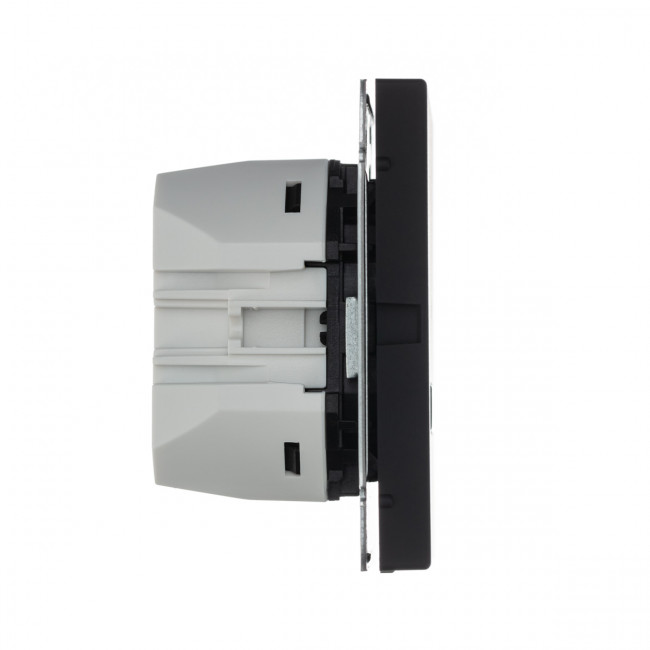 Art Gallery USB РОЗЕТКА тип-С 65Вт высокоскор.заряд. QC, PD, механизм, КАРБОН, GAL001027