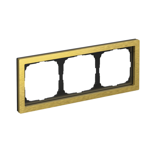 ARTGALLERY PURE 3-постовая РАМКА, МЕТАЛЛ ЗОЛОТО, Systeme Electric, GAL312403
