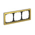 ARTGALLERY PURE 3-постовая РАМКА, МЕТАЛЛ ЗОЛОТО, Systeme Electric, GAL312403