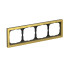 ARTGALLERY PURE 4-постовая РАМКА, МЕТАЛЛ ЗОЛОТО, Systeme Electric, GAL312404