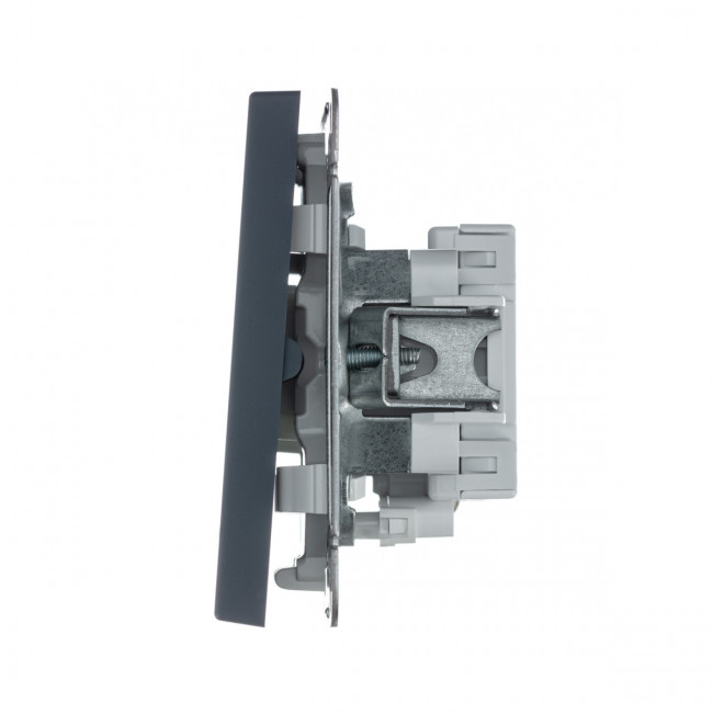 1-клавишный ВЫКЛЮЧАТЕЛЬ с подсветкой, сх. 5а, 10АХ , Art Gallery, цвет Грифель, GAL000713