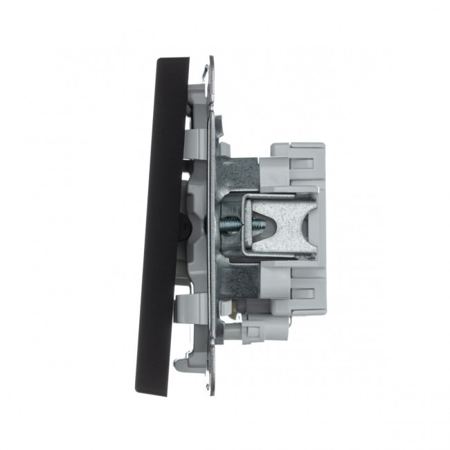 1-клавишный ВЫКЛЮЧАТЕЛЬ с подсветкой, сх. 5а, 10АХ, Art Gallery, цвет Карбон, GAL001013