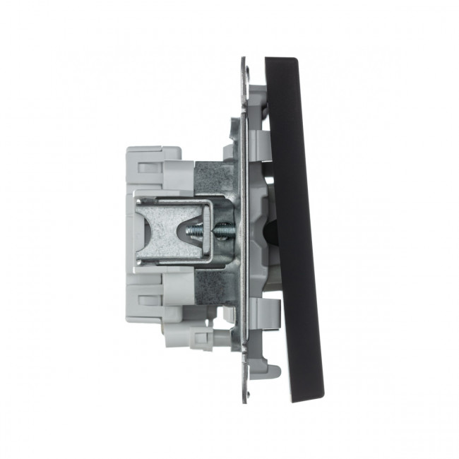 1-клавишный ВЫКЛЮЧАТЕЛЬ с подсветкой, сх. 5а, 10АХ, Art Gallery, цвет Карбон, GAL001013