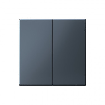 2-клавишный ВЫКЛЮЧАТЕЛЬ с самовозвратом, сх. 2, 10АХ , Art Gallery, цвет Грифель, GAL000717