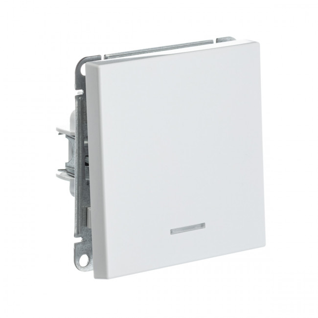 1-клавишный ВЫКЛЮЧАТЕЛЬ с подсветкой, сх. 5а, 10АХ, Art Gallery, цвет Лотос, GAL001313