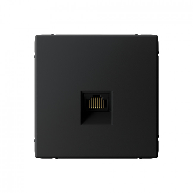 ARTGALLERY РОЗЕТКА компьютерная RJ45, кат. 5е, механизм, КАРБОН, GAL001083