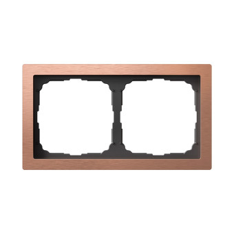 ARTGALLERY PURE 2-постовая РАМКА, МЕТАЛЛ МЕДЬ, Systeme Electric, GAL312502