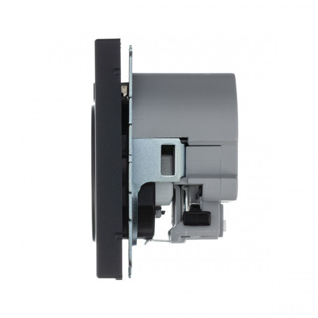 РОЗЕТКА 16 А с 2 USB А+С, 5 В, 1 порт 2,4/3,0 А, 2 порта 1,5 А , Art Gallery, цвет Базальт, GAL001432