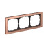 ARTGALLERY PURE 3-постовая РАМКА, МЕТАЛЛ МЕДЬ, Systeme Electric, GAL312503