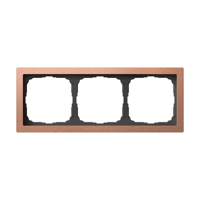 ARTGALLERY PURE 3-постовая РАМКА, МЕТАЛЛ МЕДЬ, Systeme Electric, GAL312503