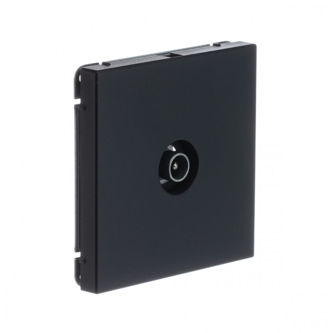 TV РОЗЕТКА проходная 4DB , Art Gallery, цвет Базальт, GAL001492