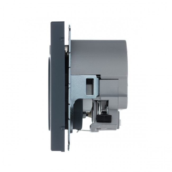 РОЗЕТКА 16 А с 2 USB А+С, 5 В, 1 порт 2,4/3,0 А, 2 порта 1,5 А , Art Gallery, цвет Грифель, GAL000732