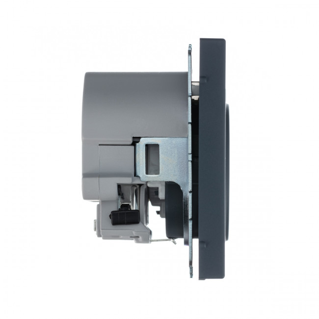 РОЗЕТКА 16 А с 2 USB А+С, 5 В, 1 порт 2,4/3,0 А, 2 порта 1,5 А , Art Gallery, цвет Грифель, GAL000732