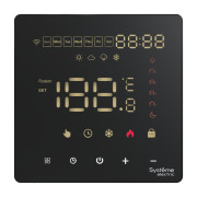 ARTGALLERY ТЕРМОСТАТ программируемый с Wi-Fi для электрического теплого пола, 16 А, моноблочный, ЧЕРНЫЙ, GAL001038