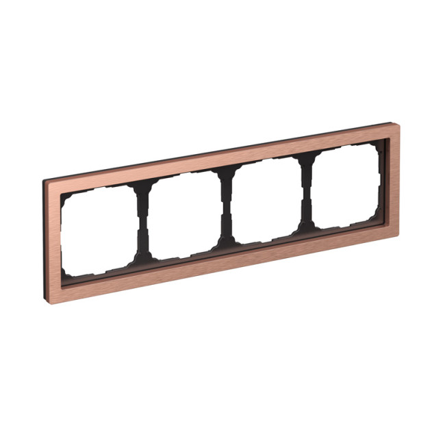 ARTGALLERY PURE 4-постовая РАМКА, МЕТАЛЛ МЕДЬ, Systeme Electric, GAL312504