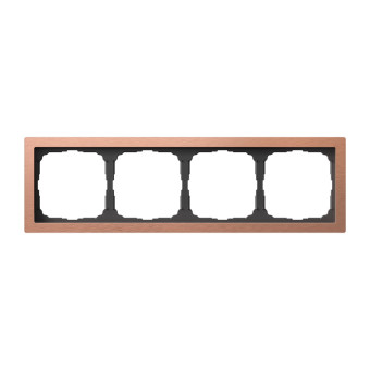 ARTGALLERY PURE 4-постовая РАМКА, МЕТАЛЛ МЕДЬ, Systeme Electric, GAL312504