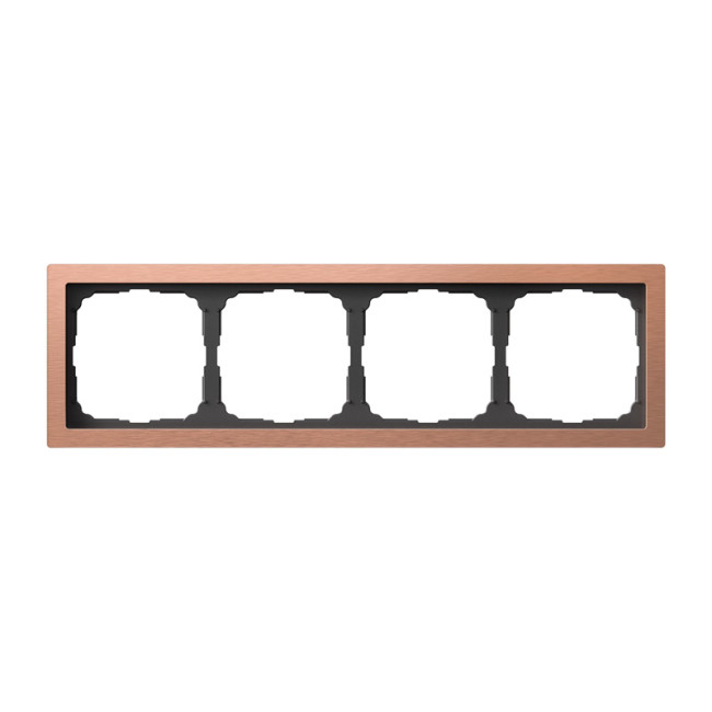 ARTGALLERY PURE 4-постовая РАМКА, МЕТАЛЛ МЕДЬ, Systeme Electric, GAL312504