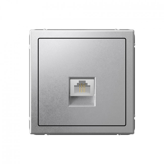 Телефонная розетка механизм, АЛЮМИНИЙ