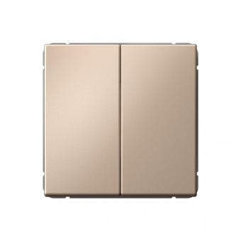 2-клавишный ВЫКЛЮЧАТЕЛЬ с самовозвратом, сх. 2, 10АХ , Art Gallery, цвет Песочный, GAL001217