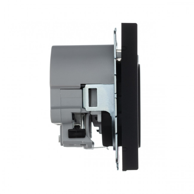 РОЗЕТКА 16 А с 2 USB А+С, 5 В, 1 порт 2,4/3,0 А, 2 порта 1,5 А , Art Gallery, цвет Карбон, GAL001032