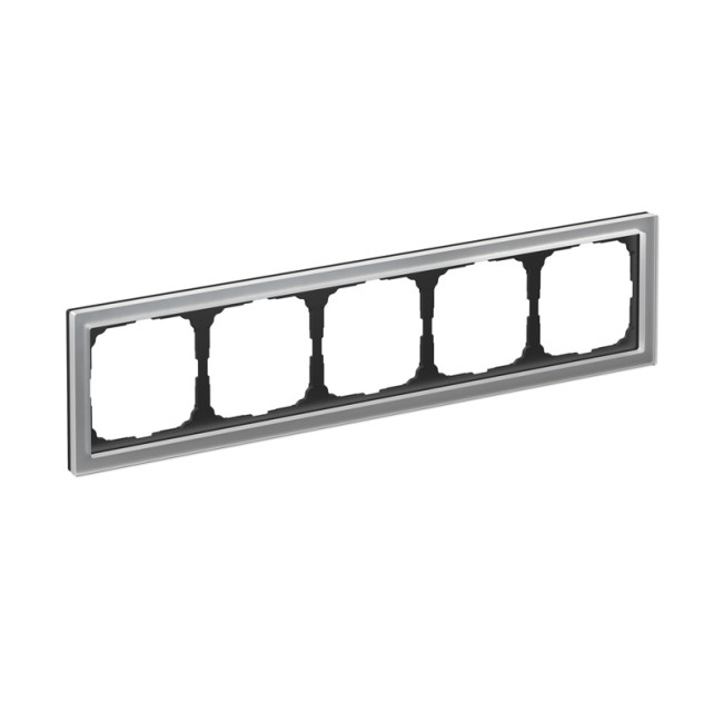 ARTGALLERY PURE 5-постовая РАМКА, ОРГАНИЧЕСКОЕ СТЕКЛО АЛЮМИНИЙ, Systeme Electric, GAL320305