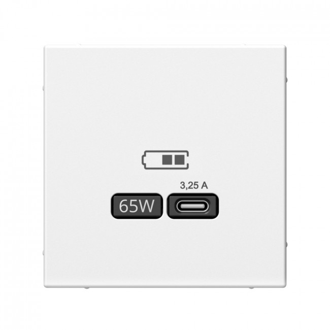 Art Gallery USB РОЗЕТКА тип-С 65Вт высокоскор.заряд. QC, PD, механизм, ЛОТОС, GAL001327