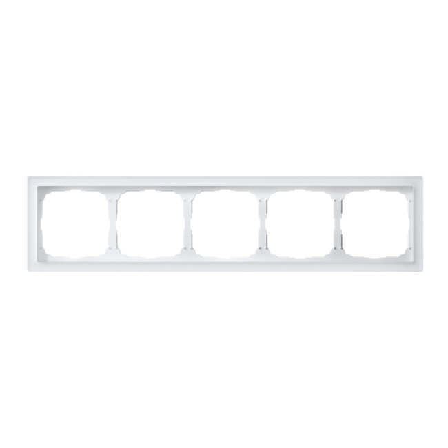 ARTGALLERY PURE 5-постовая РАМКА, ОРГАНИЧЕСКОЕ СТЕКЛО БЕЛЫЙ, Systeme Electric, GAL320105