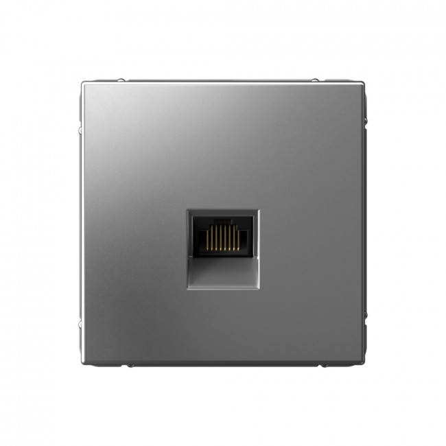 ARTGALLERY РОЗЕТКА компьютерная RJ45, кат. 5е, механизм, СТАЛЬ, GAL000983