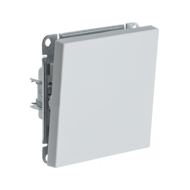 1-клавишный ВЫКЛЮЧАТЕЛЬ с самовозвратом, сх. 1, 10АХ , Art Gallery, цвет  белый, GAL000115