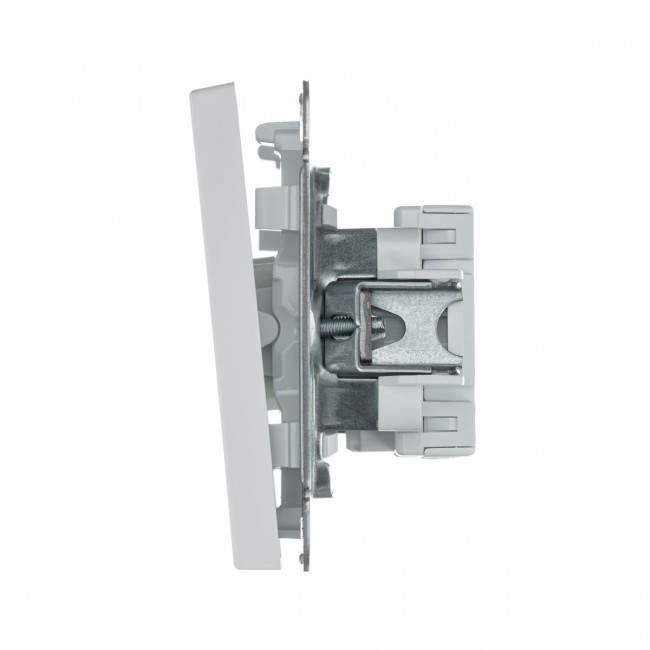 1-клавишный ВЫКЛЮЧАТЕЛЬ с самовозвратом, сх. 1, 10АХ , Art Gallery, цвет  белый, GAL000115