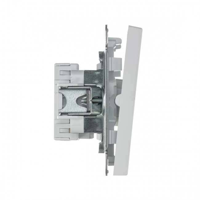 1-клавишный ВЫКЛЮЧАТЕЛЬ с самовозвратом, сх. 1, 10АХ , Art Gallery, цвет  белый, GAL000115