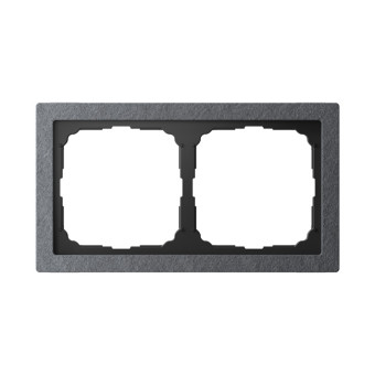 Рамка ArtGallery Pure Камень Графит, на 2 поста, GAL373102