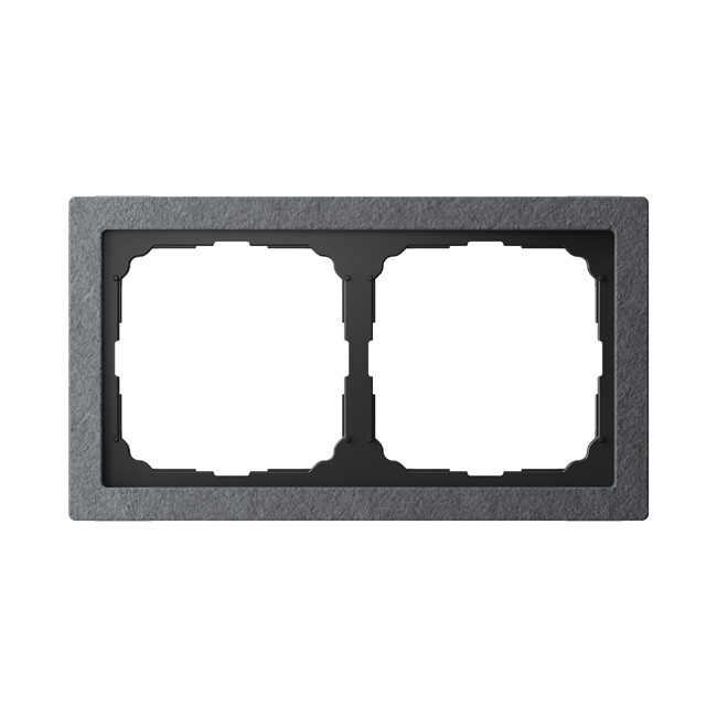 Рамка ArtGallery Pure Камень Графит, на 2 поста, GAL373102