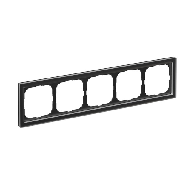 ARTGALLERY PURE 5-постовая РАМКА, ОРГАНИЧЕСКОЕ СТЕКЛО ЧЕРНЫЙ, Systeme Electric, GAL321005