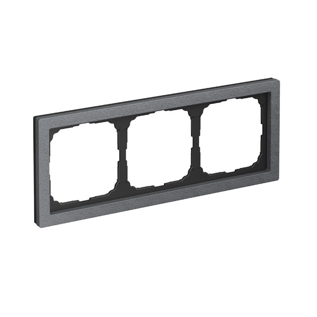 Рамка ArtGallery Pure Камень Графит, на 3 поста, GAL373103