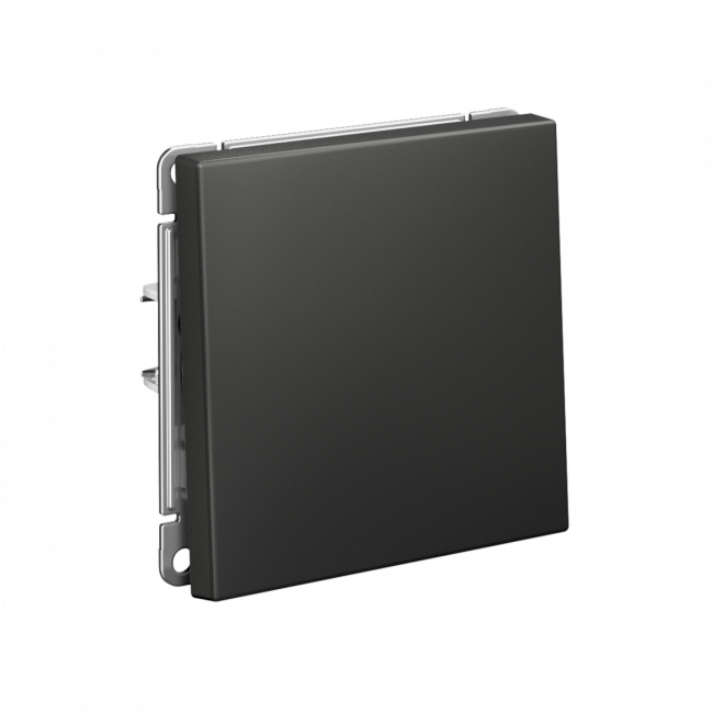 ARTGALLERY 1-клавишный ПЕРЕКЛЮЧАТЕЛЬ, 10АХ, механизм, быстрозажим. клем., БАЗАЛЬТ, GAL001461S