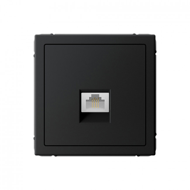 Телефонная розетка механизм, КАРБОН