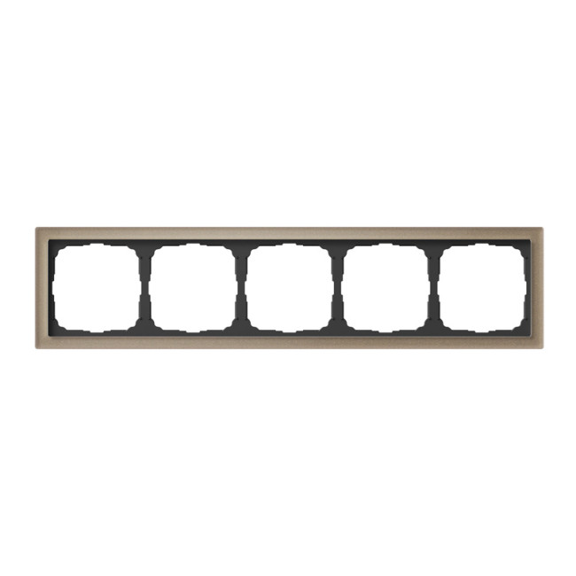 ARTGALLERY PURE 5-постовая РАМКА, ОРГАНИЧЕСКОЕ СТЕКЛО ШАМПАНЬ, Systeme Electric, GAL320505