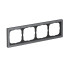 Рамка ArtGallery Pure Камень Графит, на 4 поста, GAL373104