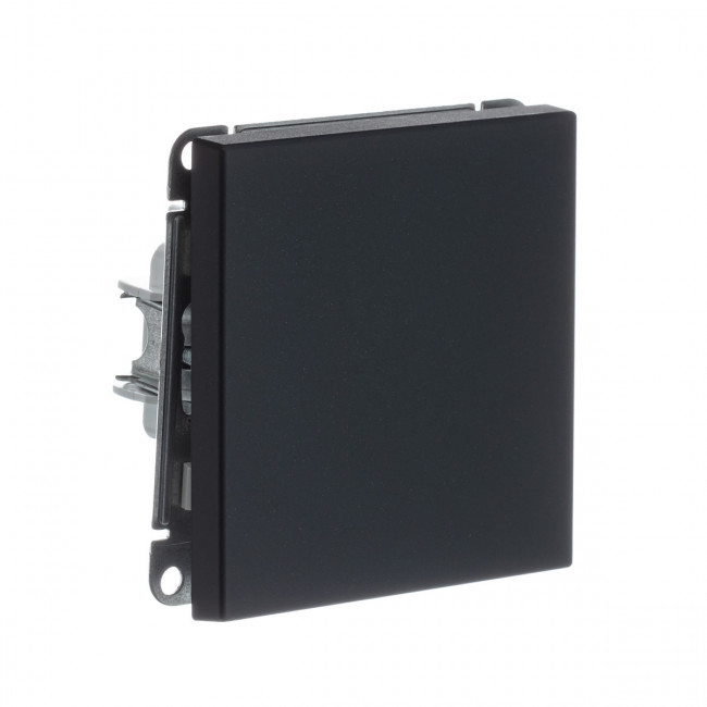 1-клавишный ВЫКЛЮЧАТЕЛЬ с самовозвратом, сх. 1, 10АХ , Art Gallery, цвет Базальт, GAL001415